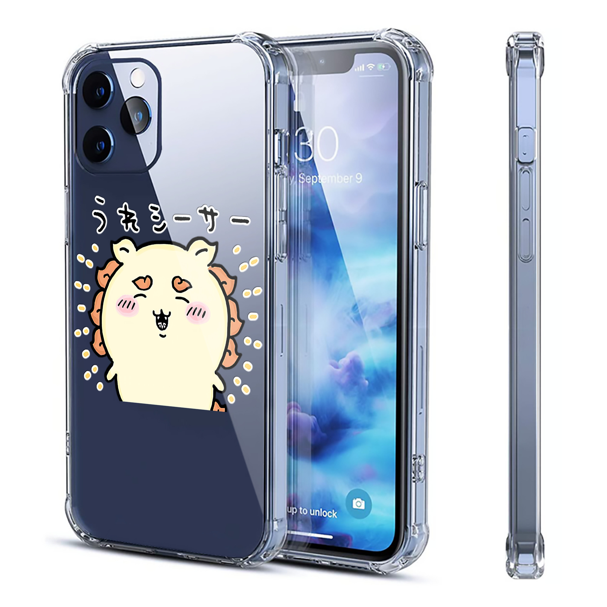 （画像用） ちいかわ シーサー Chii-kawa Shisa 【iPhone 12シリーズ対応】透明スマホケース（クリアソフトケース）